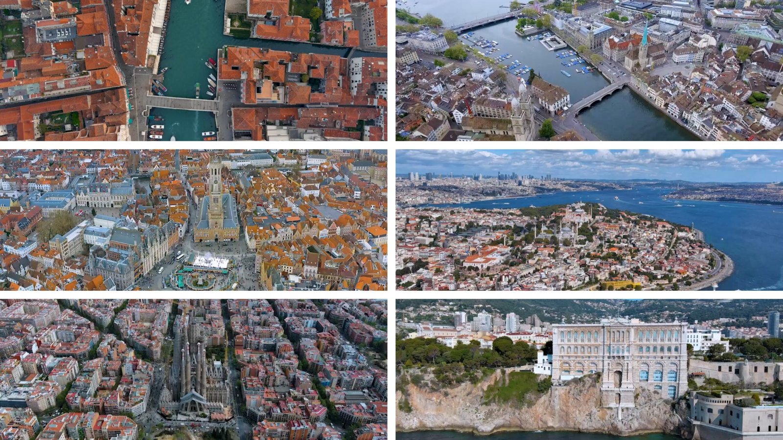 Historic Europe 4K Horizontal Drone Footage