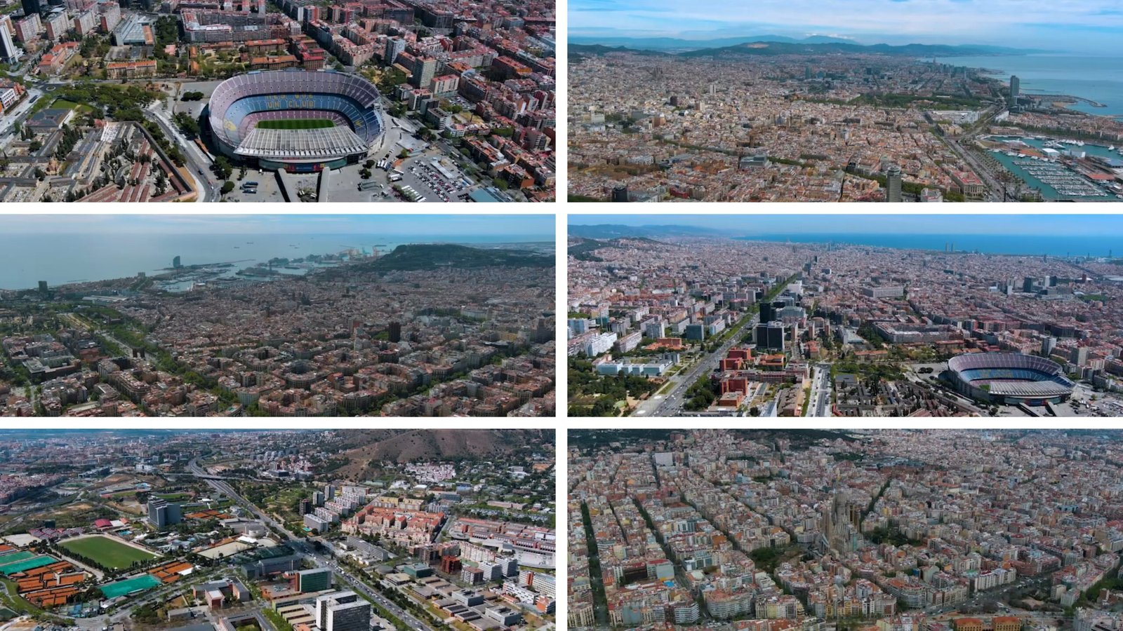 Barcelona Skyline 4K