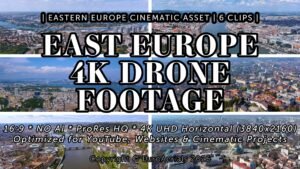 Eastern Europe Capitals 4K horizontal drone footage featuring Prague, Budapest, Istanbul, Ljubljana, Sofia and Belgrade